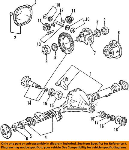 Ford oem e3tz-1225-aa rear wheel bearing/wheel bearing