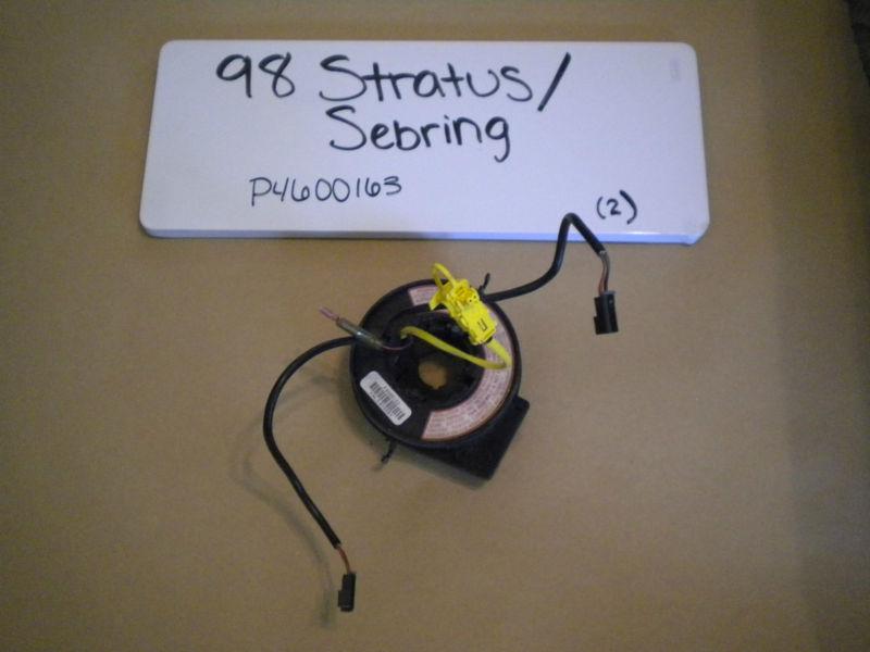 96 97 98 stratus sebring air bag steering wheel clock spring 4600163