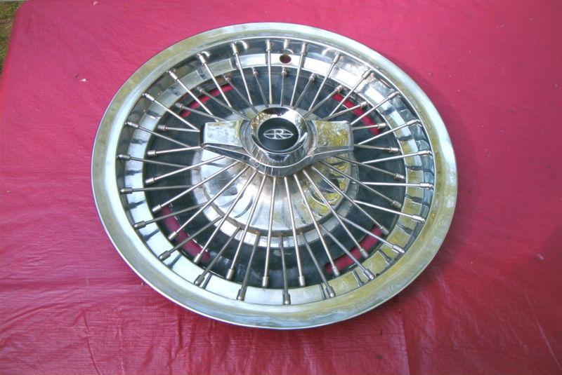 Oe 1965-67 buick riviera 2 bar spinner wire wheelcover(1) # 1002