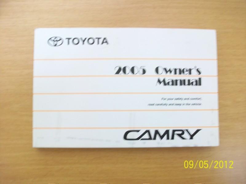 2005  toyota camry owners manual