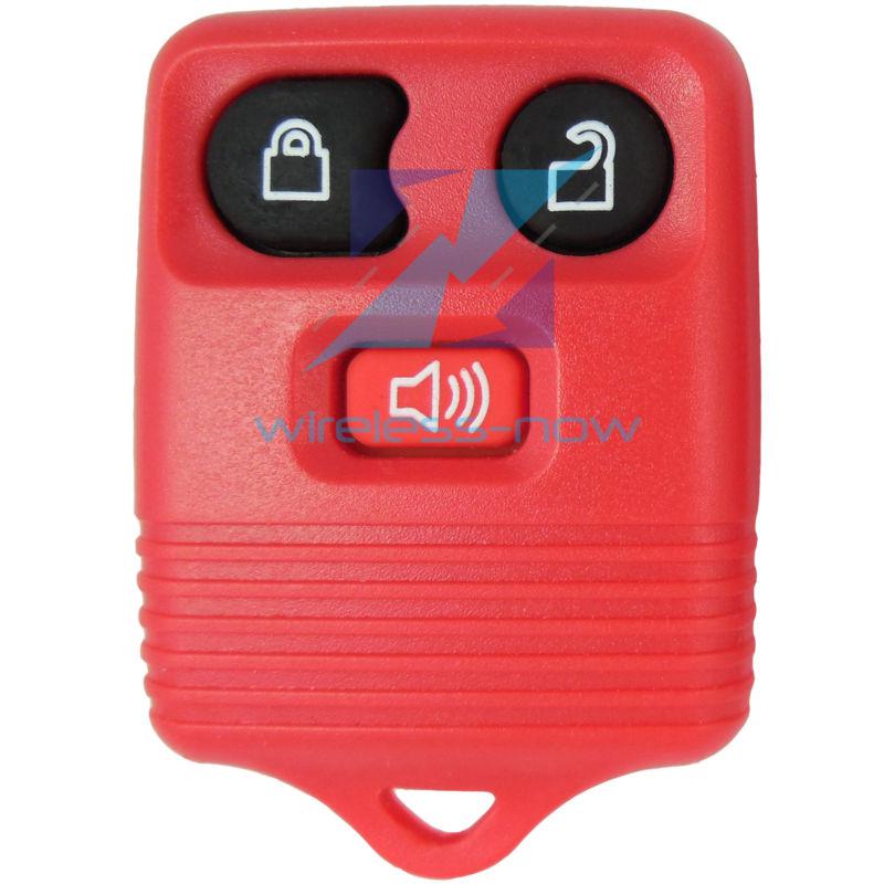 New red replacement remote keyless entry key fob transmitter clicker pod  