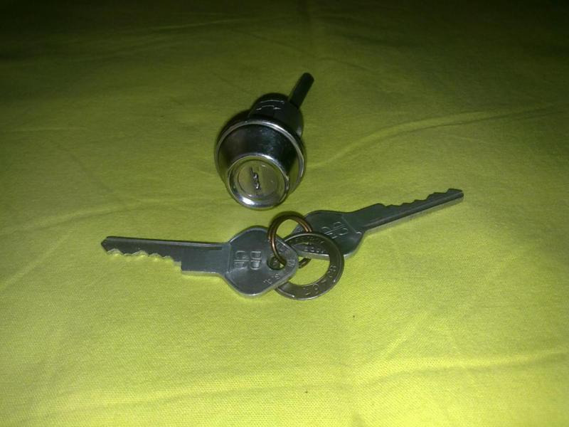 Nos 53 plymouth dodge trunk cylinder and lock keys mopar 1490758