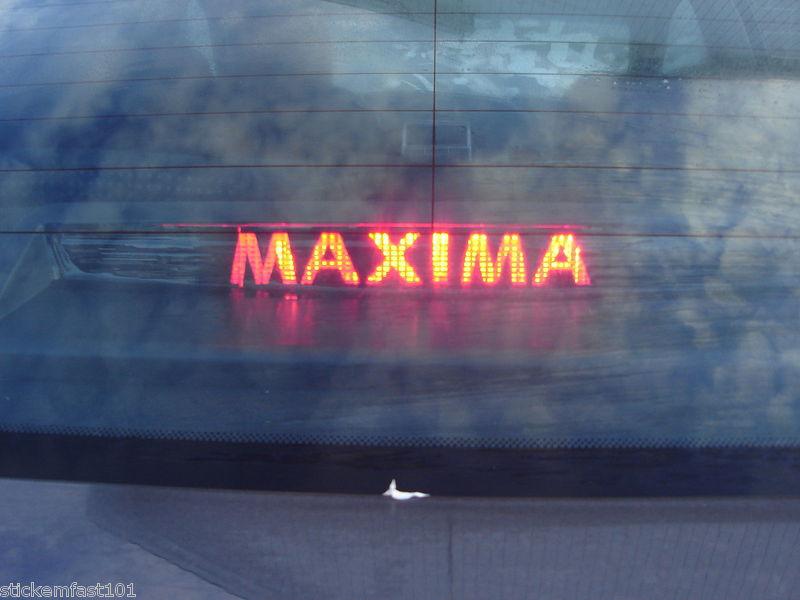 Nissan maxima 3rd brake light decal overlay 04 05 06 07 08