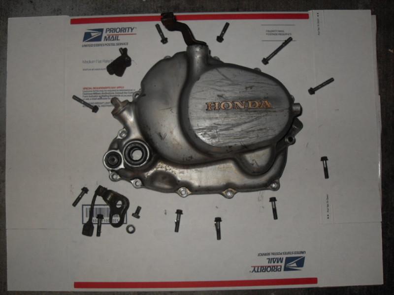 1982 honda xl 185 s clutch cover engine side cover actuator all bolts etc.... 