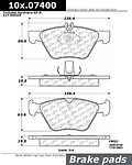 Centric parts 105.07400 front super premium ceramic pads