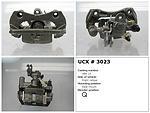 Undercar express 10-23023 rear right rebuilt caliper with pad