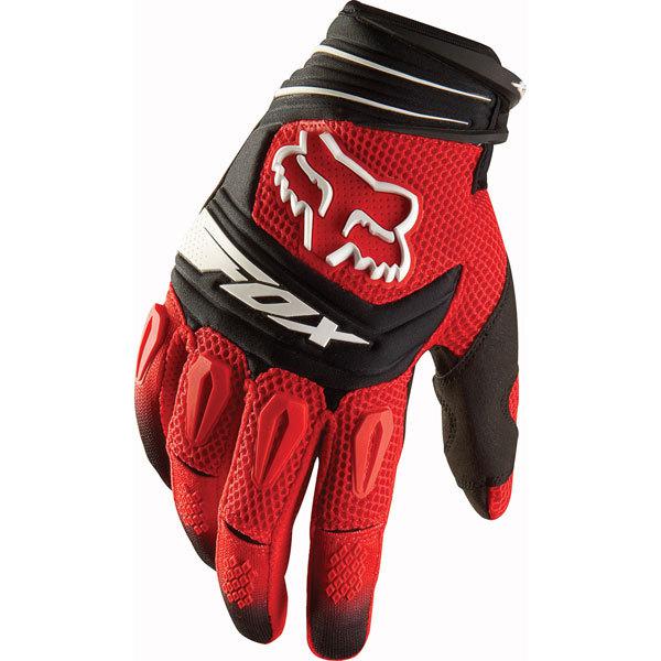 Red m fox racing pawtector gloves 2013 model