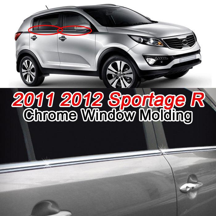 2011 2012 sportage r chrome window molding car exterior trim moulding k-244