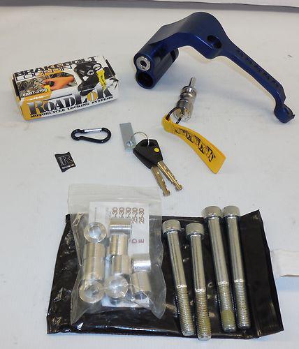 Roadlok motorcycle lock m109r hayabusa gsx-r600 gsx-r750 gsx-r1000 gsxr blue