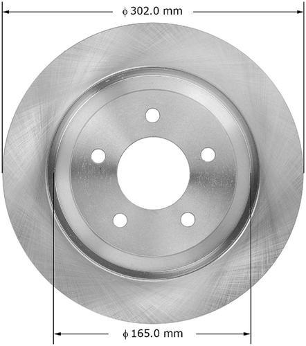 Bendix prt5977 rear brake rotor/disc-disc brake rotor