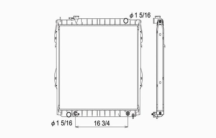 Replacement radiator 95-04 toyota tacoma auto transmission 2.7l 3.4l 164100c042