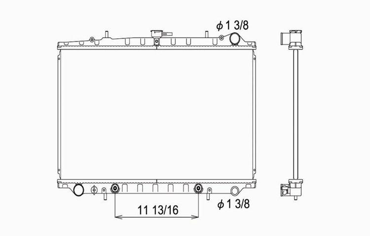 Replacement radiator nissan maxima 300zx automatic / manual 3.0l v6 2146030p10