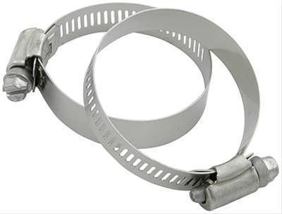 Allstar performance hose clamps stainless steel 2.500 in. outside diameter pair