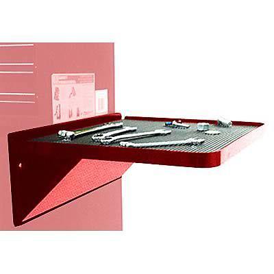 Toolboxes folding shelf steel red powdercoated 18.110"wx15.750"dx1.970"heach