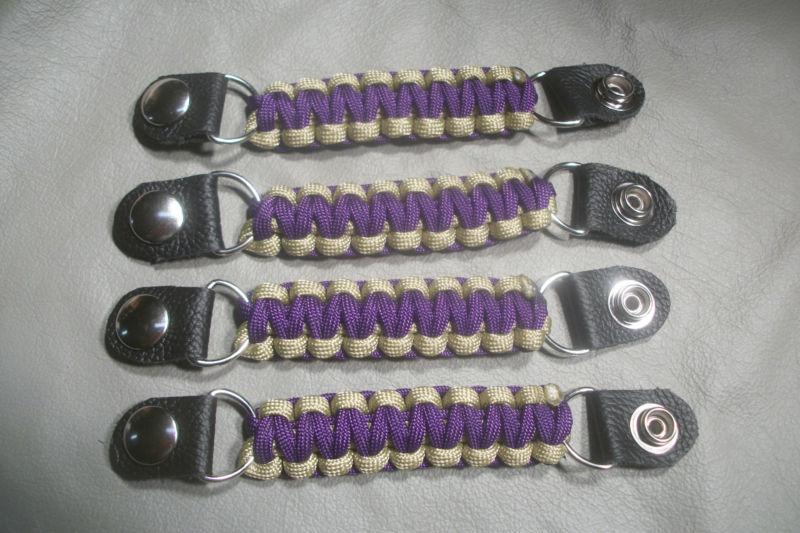 Vest extenders purple and gold para cord lightweight but strong!! by stitch