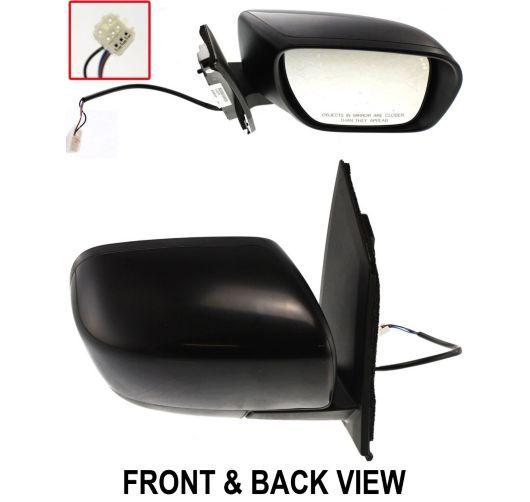 07-09 mazda cx-7 black power smooth door mirror right rh passenger side