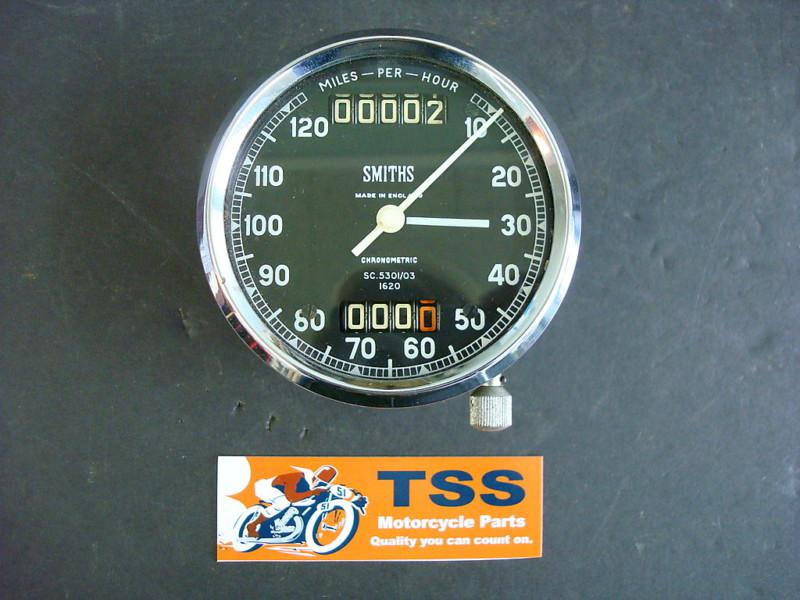 C1201 smiths triumph bsa norton speedometer chronometric nos 5c.5301/03 1620