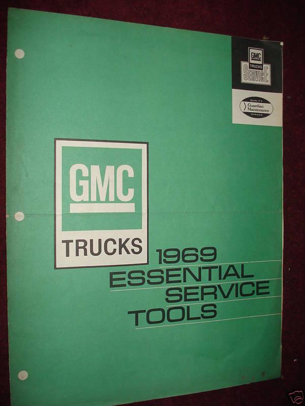 1969 gmc service tool booklet original. g.m. tools flyer!