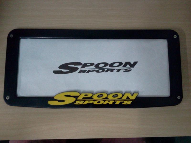 Spoon sports 2d license plate frame honda