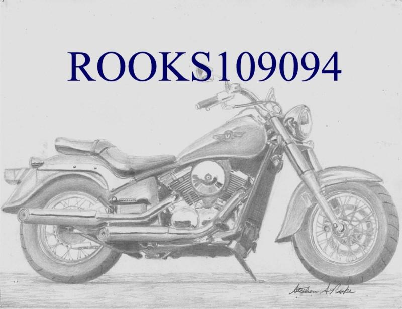 Kawasaki vulcan 800 classic motorcycle art print