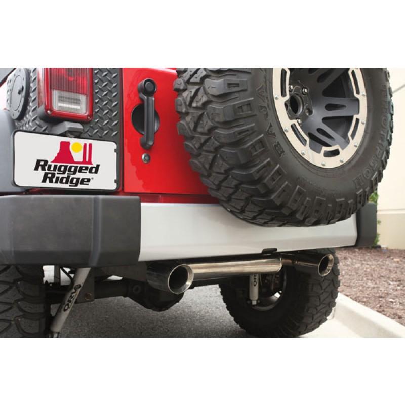 2007-2013 jeep wrangler rear bumper applique bright silver mopar genuine oem new