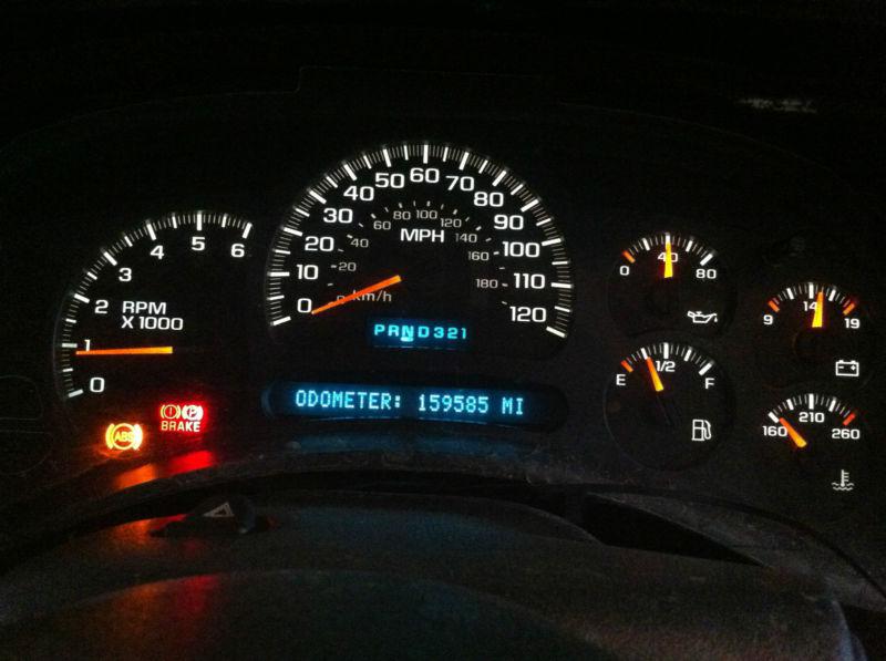 03 04 05 06 silverado sierra tahoe yukon instrument cluster 159k at speedometer