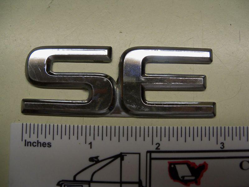 Se chrome plastic emblem for nissan  s e, oem