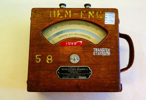 Weston model 155 direct read ammeter