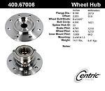 Centric parts 400.67008 front hub assembly