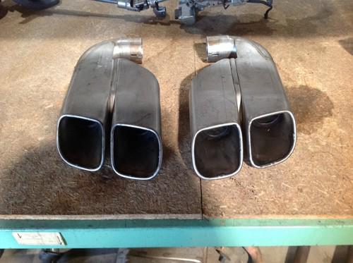 2004 porsche cayenne s turbo exhaust tips both 7l5253682f 7l5253681f