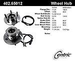 Centric parts 402.65012 front hub assembly