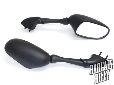 Yamaha fz1 black new style racing mirrors - left & right set (2001-2005)