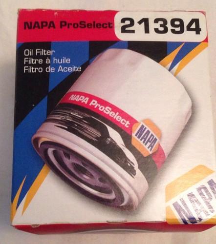 Napa proselect oil filter #21394 new in box oem