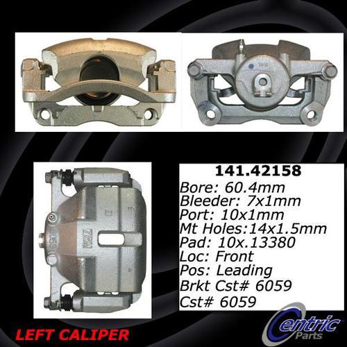 Centric 141.42158 front brake caliper-premium semi-loaded caliper-preferred