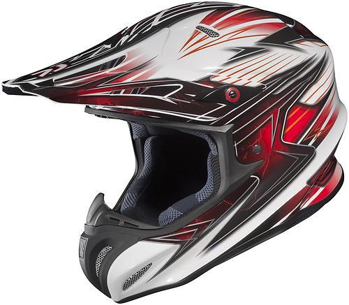 Hjc rpha-x factor offroad/motocross adult helmet,mc-1/red/white/gray,small/sm