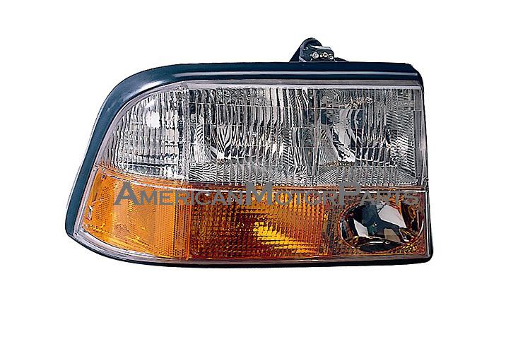 Right passenger side replacement headlight w/ fog lamp gmc oldsmobile - 16526228