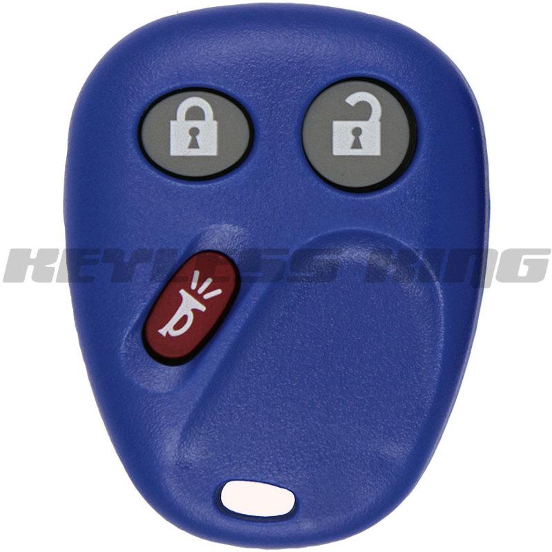 New blue replacement keyless entry remote key fob clicker control for gm