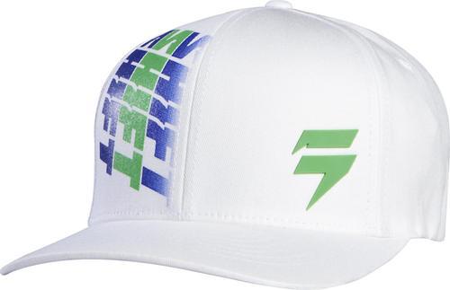 Shift glory mens flexfit hat white/green