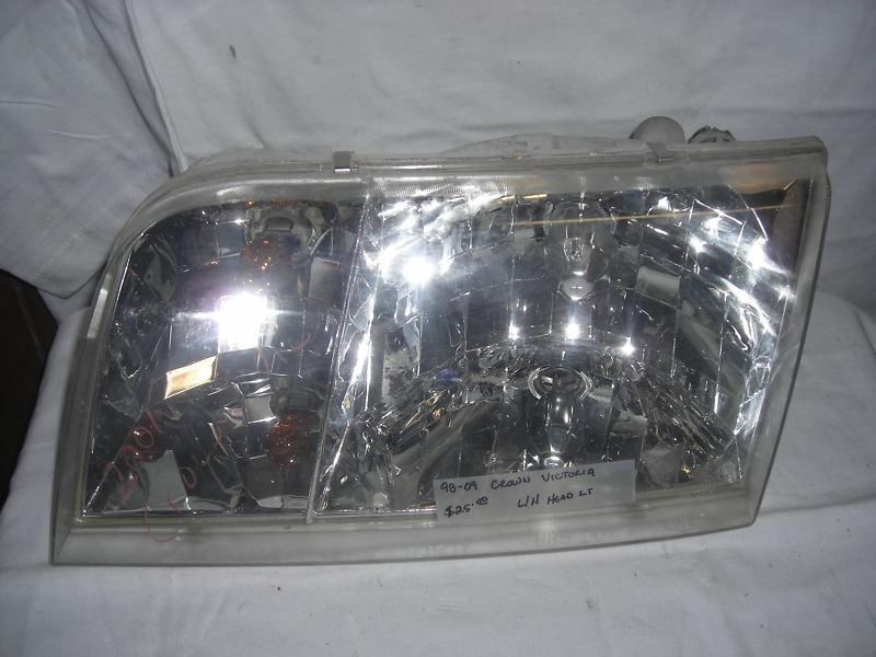 1998-2009 crown victoria lh headlight.