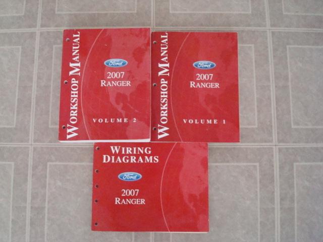 2007 ford ranger truck 4x4 factory dealer service work shop repair manual books