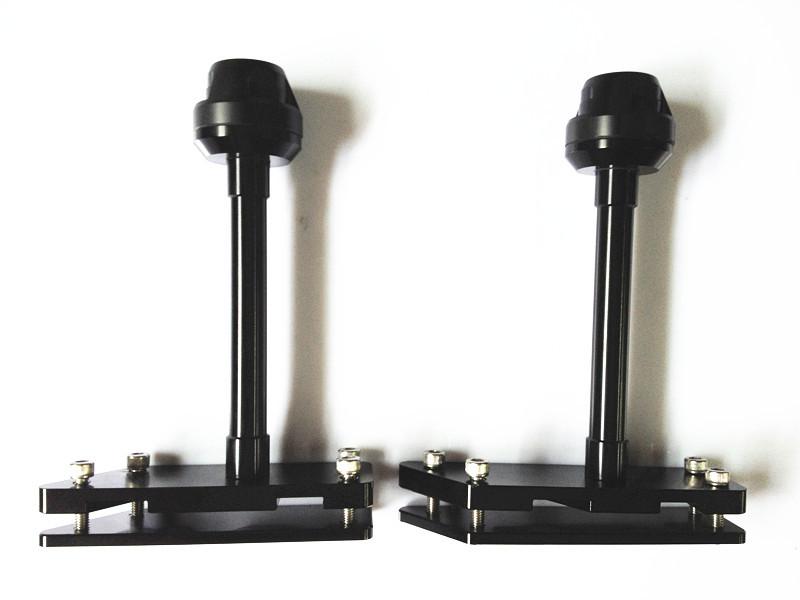 Cnc frame sliders protector crash pads left right cbr 250 r cbr250rr 10-12 black