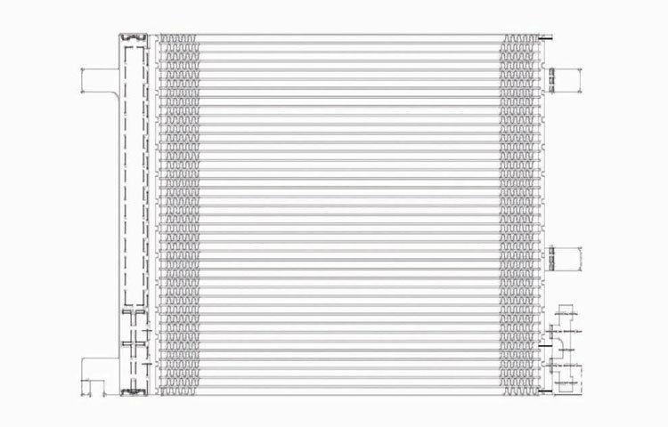 Replacement ac condenser serpentine 04-05 chevy pontiac buick 3.6l 3.8l 89018484