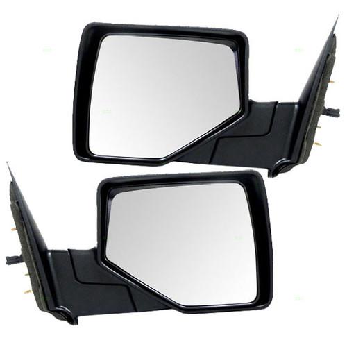 New pair set power side view mirror glass w/ smooth housing 06-11 ford ranger