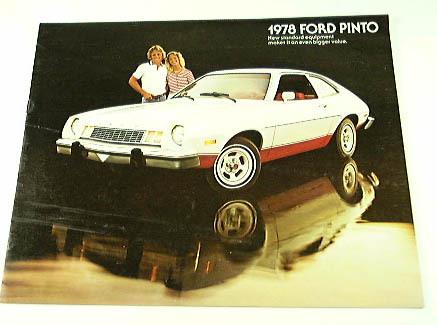 1978 78 ford pinto brochure runabout sedan rallye pony