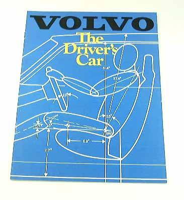 1981 81 volvo the driver's car brochure sedan turbo glt