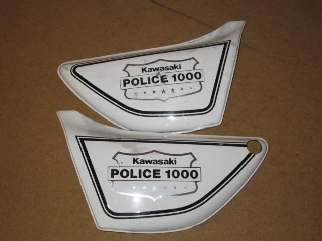 2 kawasaki kz1000 motorcycle police side cover kzp #3 - broken mount post