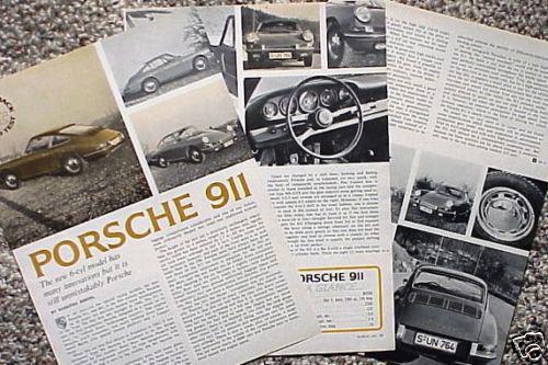 1965 porsche 911 original vintage road test c my store 4more ads   5+= free ship