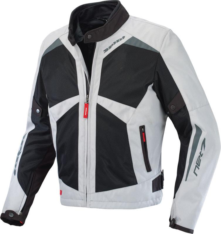 Spidi sport s.r.l. net7 tex motorcycle jacket gray/black xxx-large