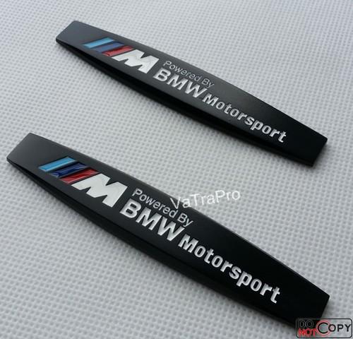 2pcs new black 3d metal side shield fender liner emblem badge for bmw x series