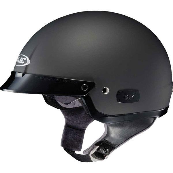 Matte black m hjc is-2 solid half helmet